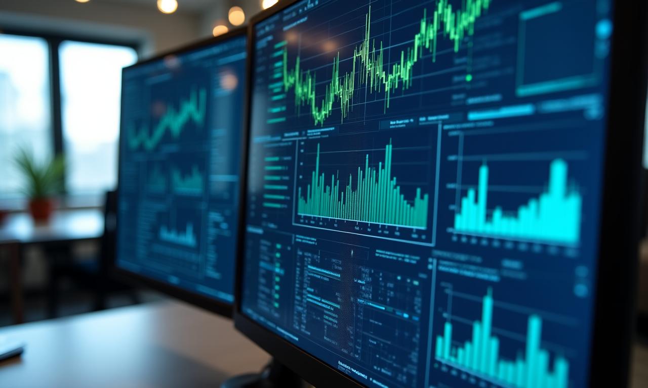 Modern analytical dashboard showing clean data visualization and KPIs